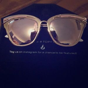 Rose gold topfoxx glasses